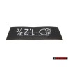 Original VW Sticker Beam Adjustment - 323000333