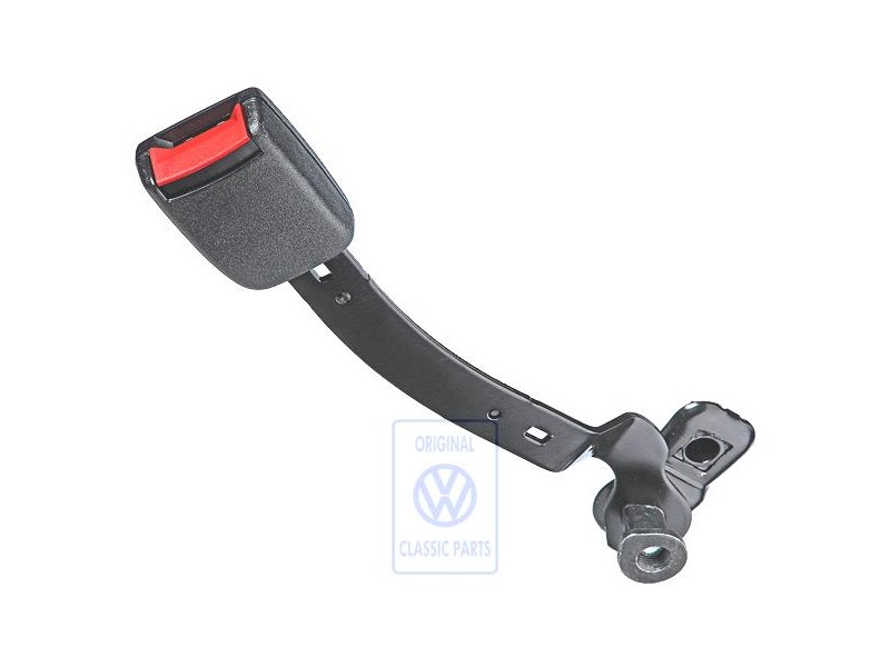 Original VW Belt Latch Satin Black/Fire Red - 1J4858471 FCN