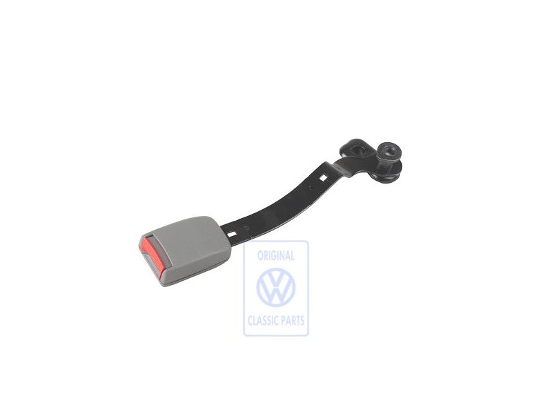 Original VW Belt Latch Flannel Grey/Fire Red - 1J4858471 FCP