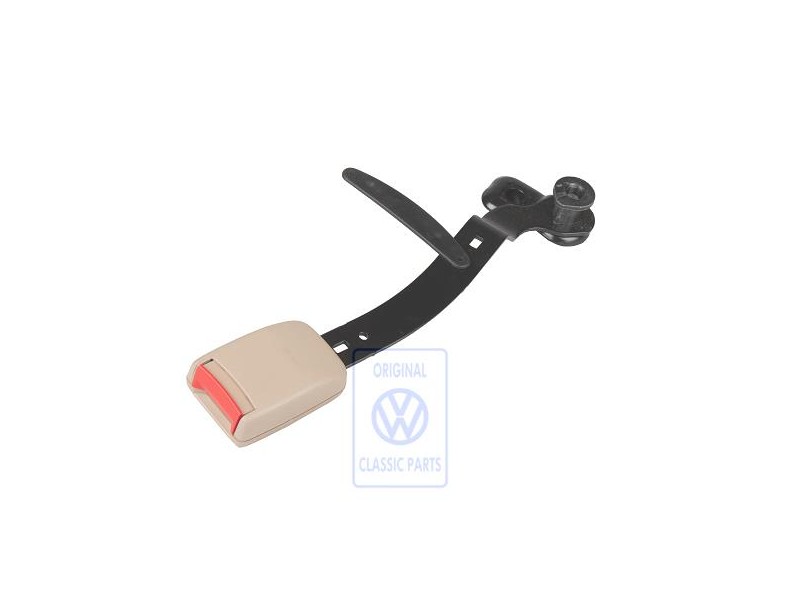 Original VW Belt Latch Light Beige/Fire Red - 1J4858471 FCR