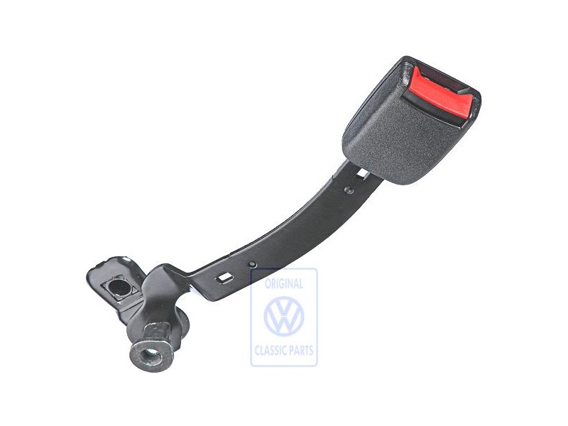 Original VW Belt Latch Satin Black/Fire Red - 1J4858472 FCN