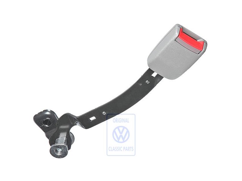Original VW Belt Latch Flannel Grey/Fire Red - 1J4858472 FCP