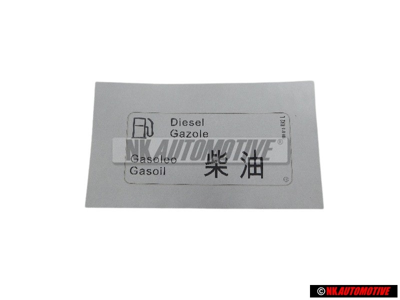 Original VW Sticker DIESEL - 1H0010092L