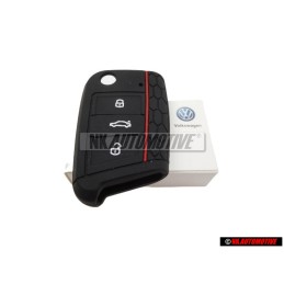 Original VW Key Cover Black/Red - 000087012ALGCA