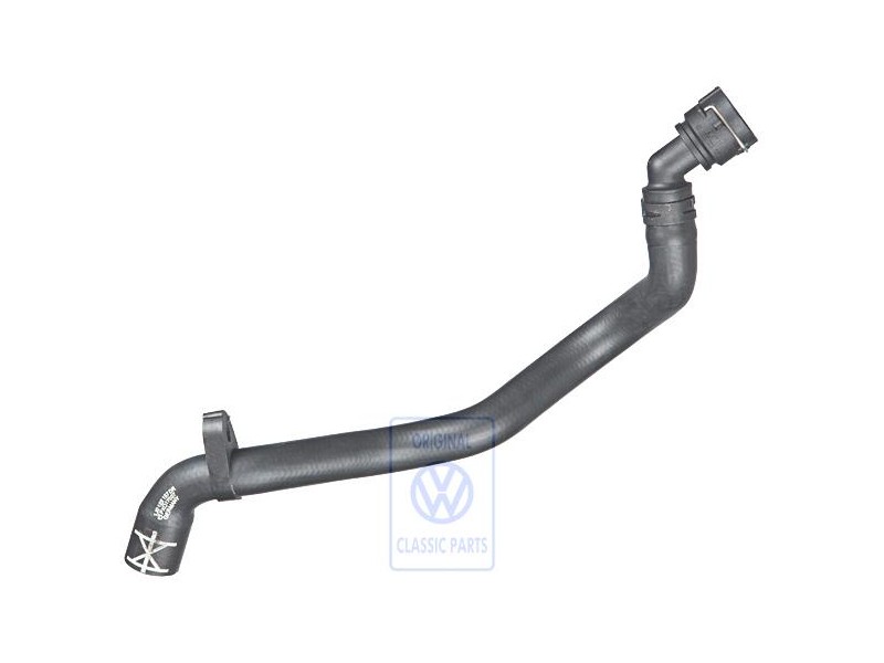 Original VW Coolant Hose With Quick Release Coupling - 1J0122157DR