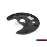 Original VW Lamination Brake Disc Cover Plate Shield Rear Left - 191615611