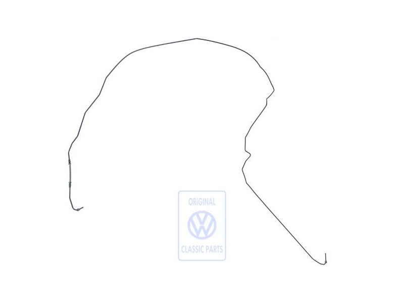 Original VW Brake Pipe From Hydraulics To Brake Hose - 1J0614742H