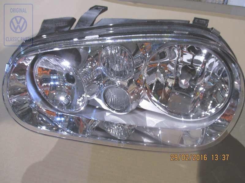 Original VW Halogen Twin Headlights With Halogen Fog Lights - 1J0941017C