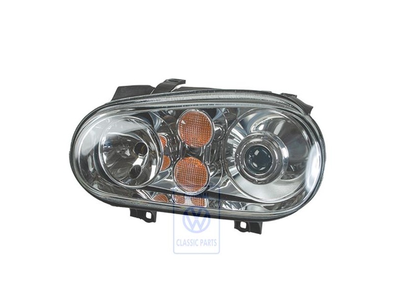 Original VW Halogen Twin Headlights For Gas Discharge Bulb - 1J2941017E