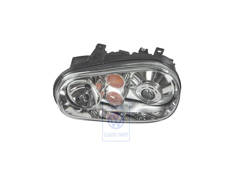 Original VW Halogen Twin Headlights For Gas Discharge Bulb - 1J1941017L