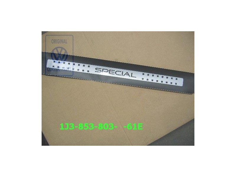 Original VW Entry Strip Protective Foil Black/Silver - 1J3853803 61E