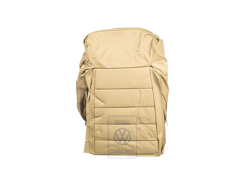 Original VW Backrest Cover (Leather) Bedouin (Brown) - 155881801AE8VX