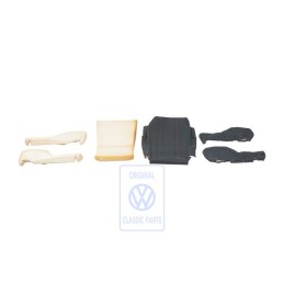 Original VW Seat Covering Fabric Grey/Red - 191881370A WE9