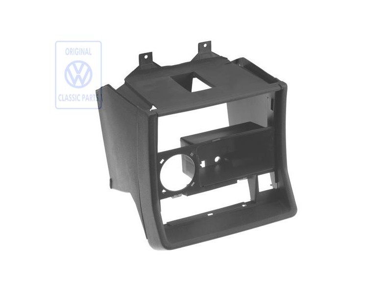Original VW Centre Console, Upper Part Satin Black - 533863241D 01C