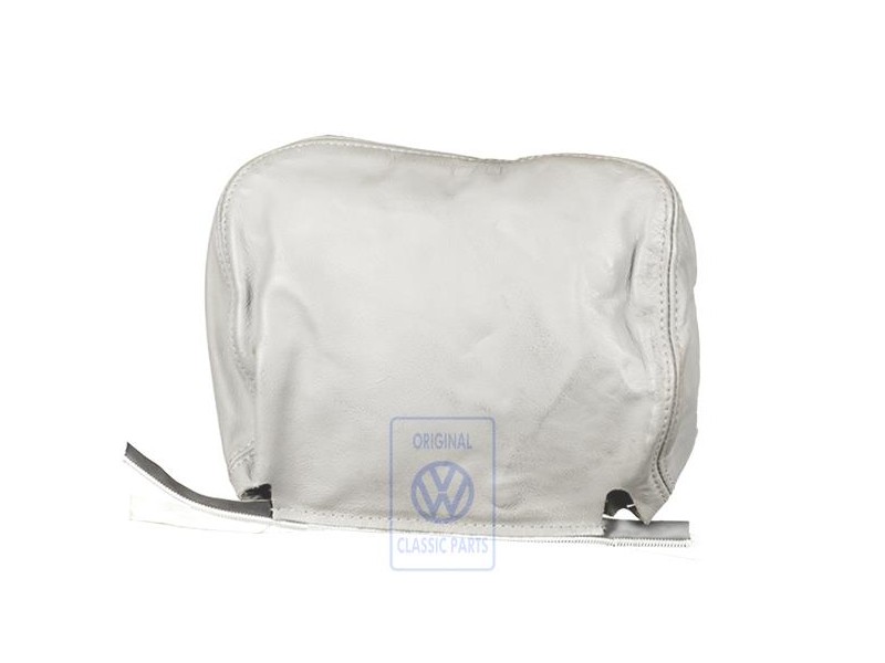 Original VW Head Restraint Cover (Leather) Slate (Grey) - 155881921 9DX