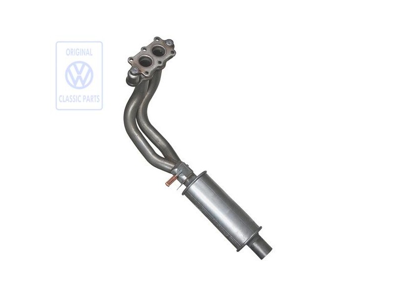Original VW Exhaust Pipe With Front Silencer - 533253209K