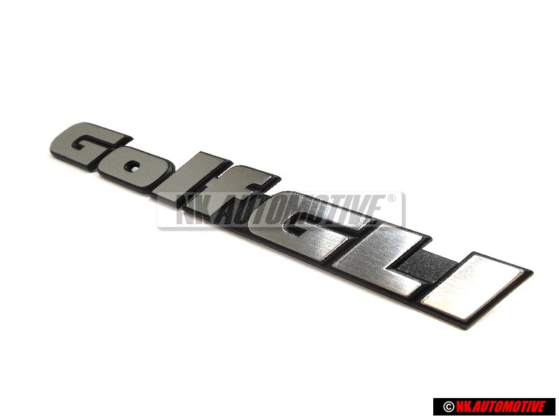 Original VW GOLF GLI Rear Badge Emblem Brushed Silver - 191853687R GX2