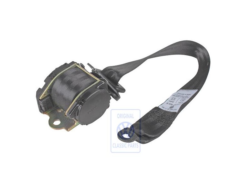 Original VW Three-Point Safety Belt Satin Black - 1H9857805B B41