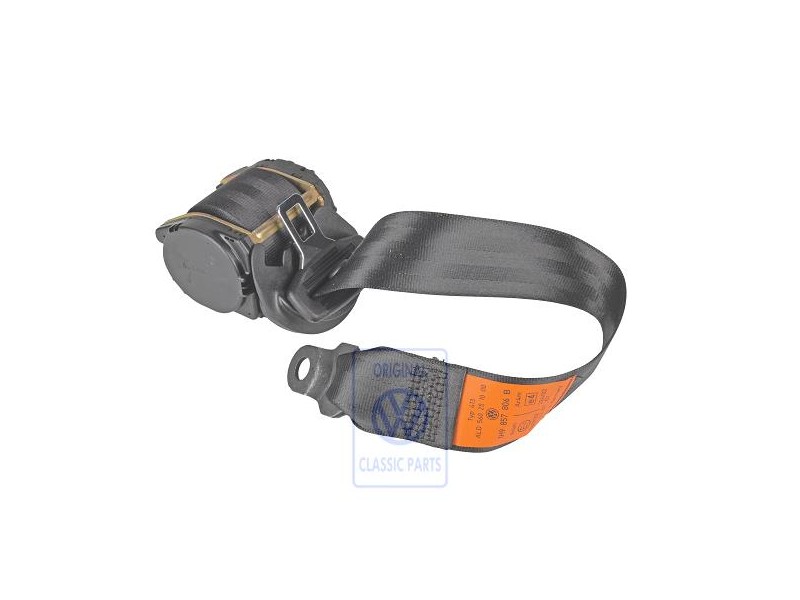 Original VW Three-Point Safety Belt Satin Black - 1H9857806B B41