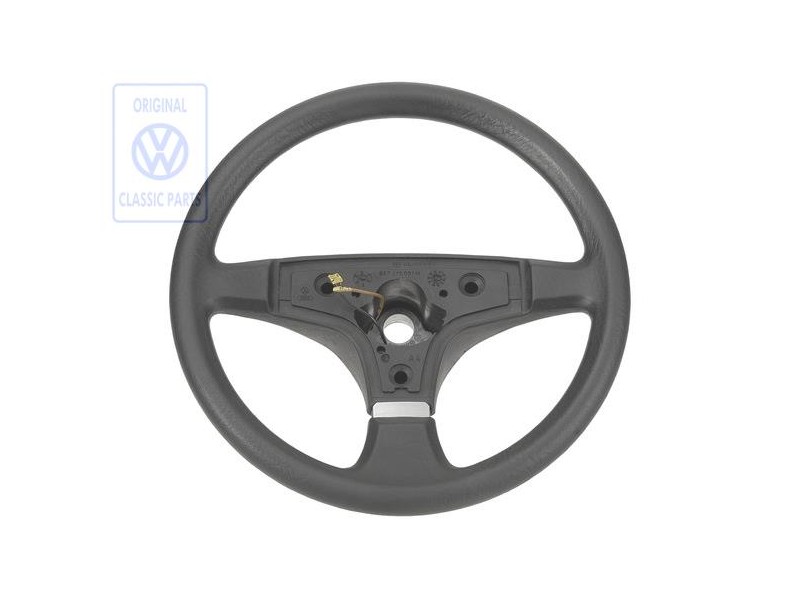 Original VW Sports Steering Wheel Satin Black - 867419091N 01C