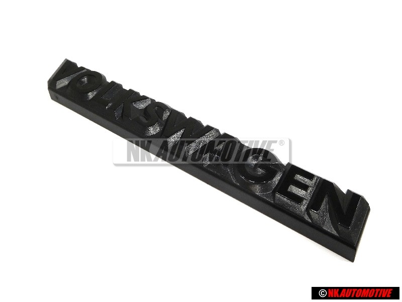 Original VW VOLKSWAGEN Rear Badge Emblem Black - 325853685