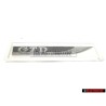 Original VW GTD Side Badge Emblem Chrome Black - 5G0853688BBCMT