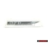 Original VW GTD Side Badge Emblem Chrome Black - 5G0853688BBCMT
