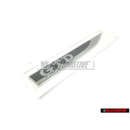 Original VW GTD Side Badge Emblem Chrome Black - 5G0853688BBCMT