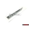 Original VW GTD Side Badge Emblem Chrome Black - 5G0853688BBCMT