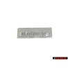 Original Audi Sign 'Caution' High Voltage Turn Off Engine - 8K0010520D