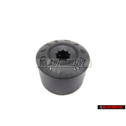 Original VW Cap - Wheel Bolt Satin Black - 3C0601173 9B9