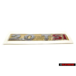 Original VW 2.0 TSI Rear Badge Emblem Chrome Red - 1Q0853675S GQF
