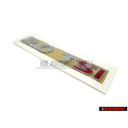 Original VW 2.0 TSI Rear Badge Emblem Chrome Red - 1Q0853675S GQF