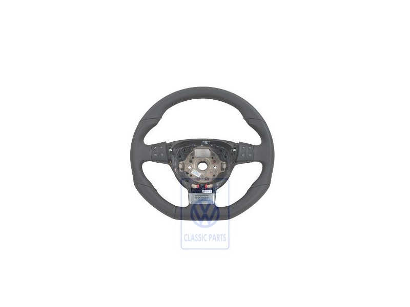Original VW Mult.Steering Wheel Leather Anthracite/Aluminium - 1K0419091BBRZR
