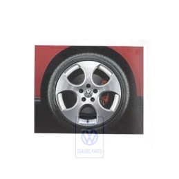 Original VW Aluminium Rim Grey Metallic - 1K0601025AM16Z