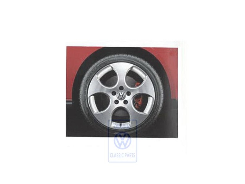 Original VW Aluminium Rim Grey Metallic - 1K0601025AM16Z