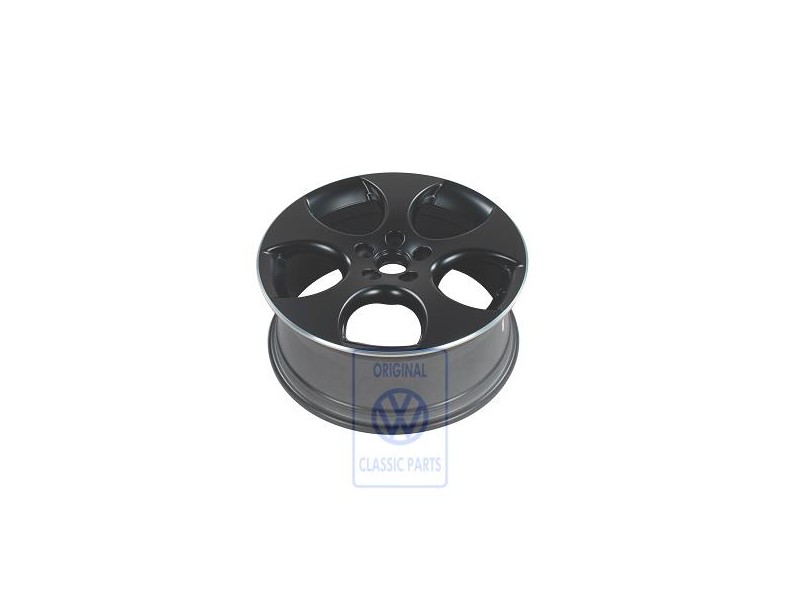Original VW Aluminium Rim Matt Black - 1K0601025AMZ98