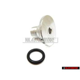 Original VW Oil Filter Sealing Bolt With Ring - 021115434