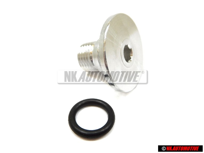 Original VW Oil Filter Sealing Bolt With Ring - 021115434