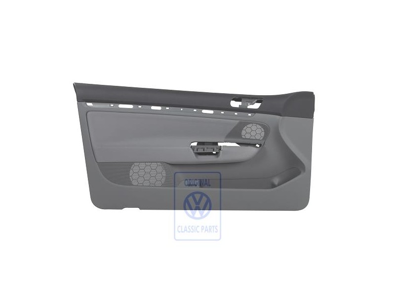 Original VW Door Panel Trim (Cloth) Anthracite/Artgrey - 1K3867011APRDD