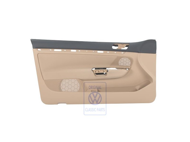 Original VW Door Panel Trim (Cloth) Anthracite/Pure Beige - 1K3867011APRDE