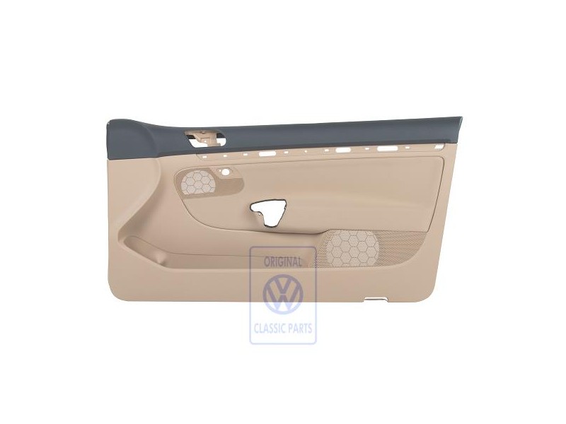 Original VW Door Panel Trim (Cloth) Anthracite/Pure Beige - 1K3867012AMRDH