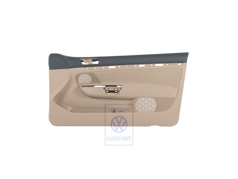 Original VW Door Panel Trim (Cloth) Anthracite/Pure Beige - 1K3867012ANRDH
