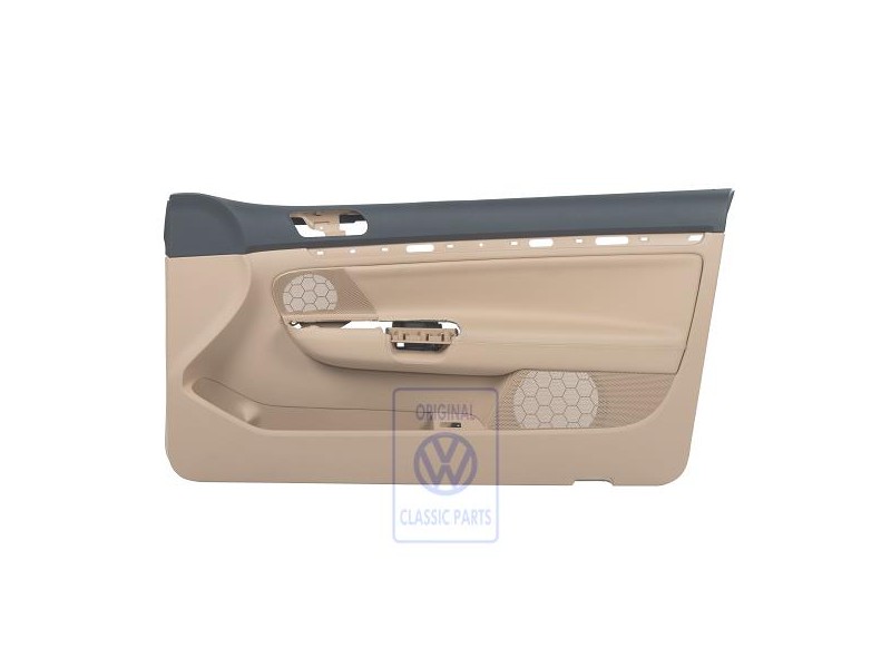Original VW Door Trim (Leatherette) Anthracite/Pure Beige - 1K3867012AQRDQ