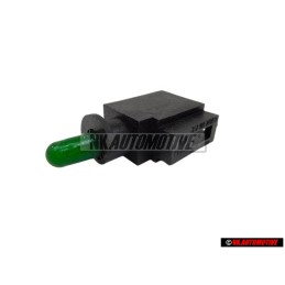 Original VW Bulb Carrier With Bulb Green - 357919243A K25