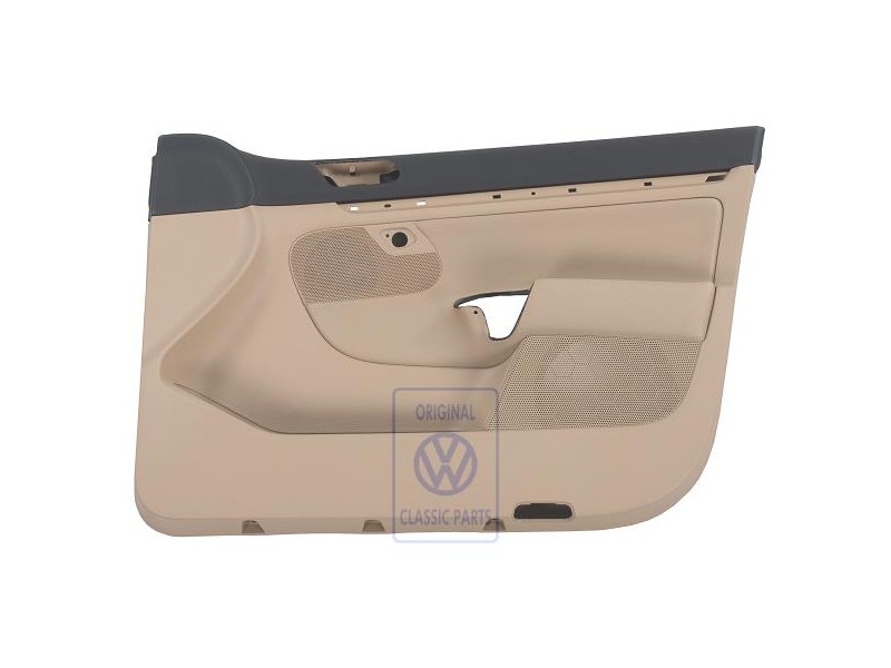 Original VW Door Panel Trim (Cloth) Anthracite/Pure Beige - 1K4867012DBRDH