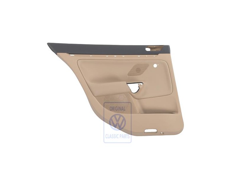 Original VW Door Panel Trim (Cloth) Anthracite/Pure Beige - 1K6867211CNRDE