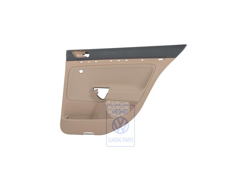 Original VW Door Panel Trim (Cloth) Anthracite/Pure Beige - 1K6867212GKRDE