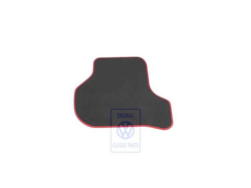 Original VW Floor Mat Anthracite/Flash Red - 1K0864452B WNS