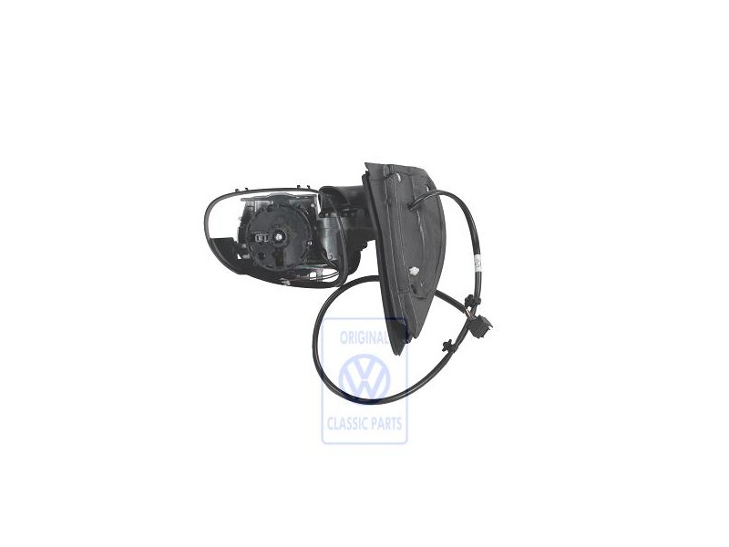 Original VW Exterior Mirror Housing Satin Black - 1K1857508A 9B9